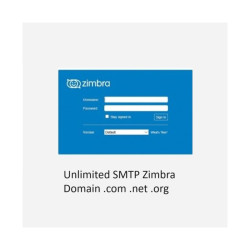 Unlimited Zimbra SMTP Server - Spf, Dkim, Dmarc Configured ( New Domain .com - Private & IP Clear )